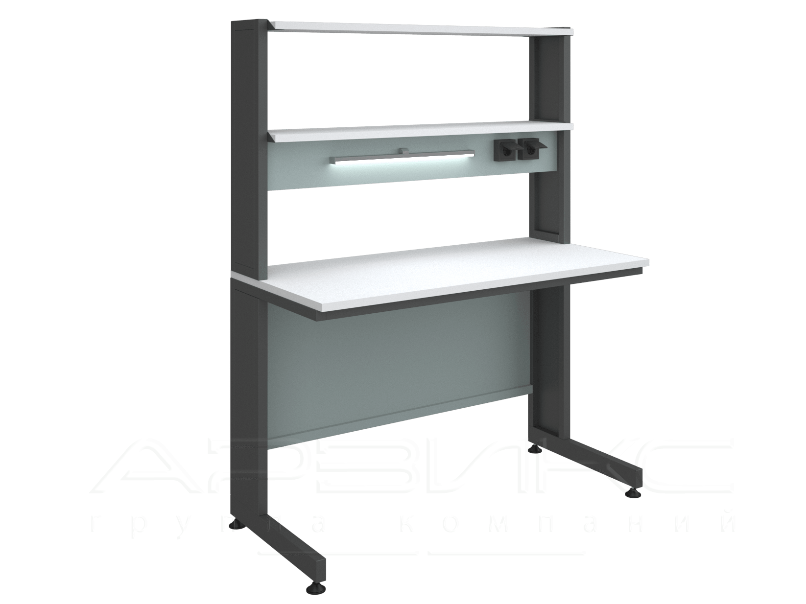 стол лабораторный с надставкой 1200х600х750-1_1080