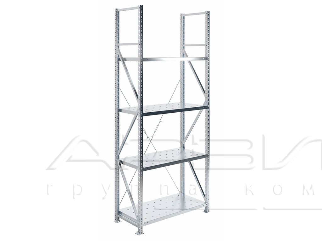 Стеллаж MS U 250/100x50/4