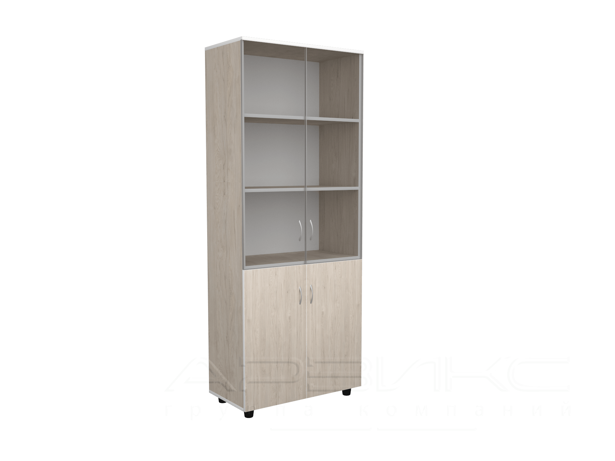 ШКАФ КОМБИНИРОВАННЫЙ СО СТЕКЛОМ_1080