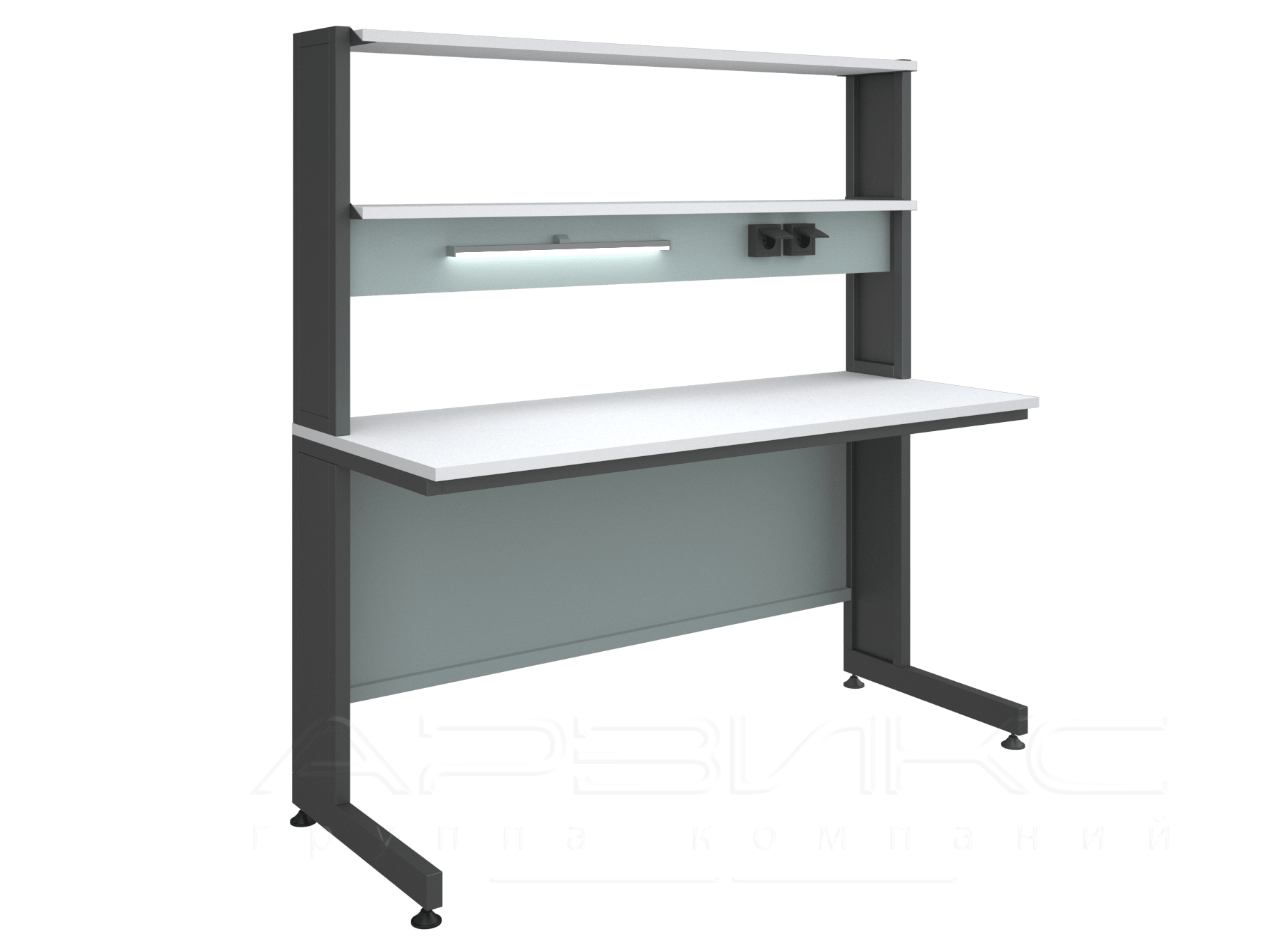 стол лабораторный с надставкой 1500х600х900-1_1080