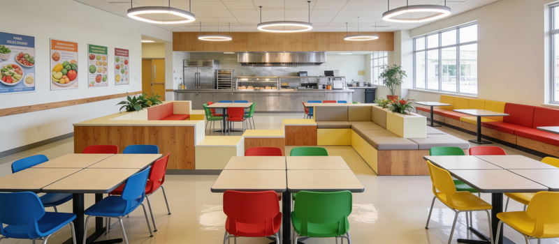 Дизайн и функциональность школьных столовых: мебельные решения