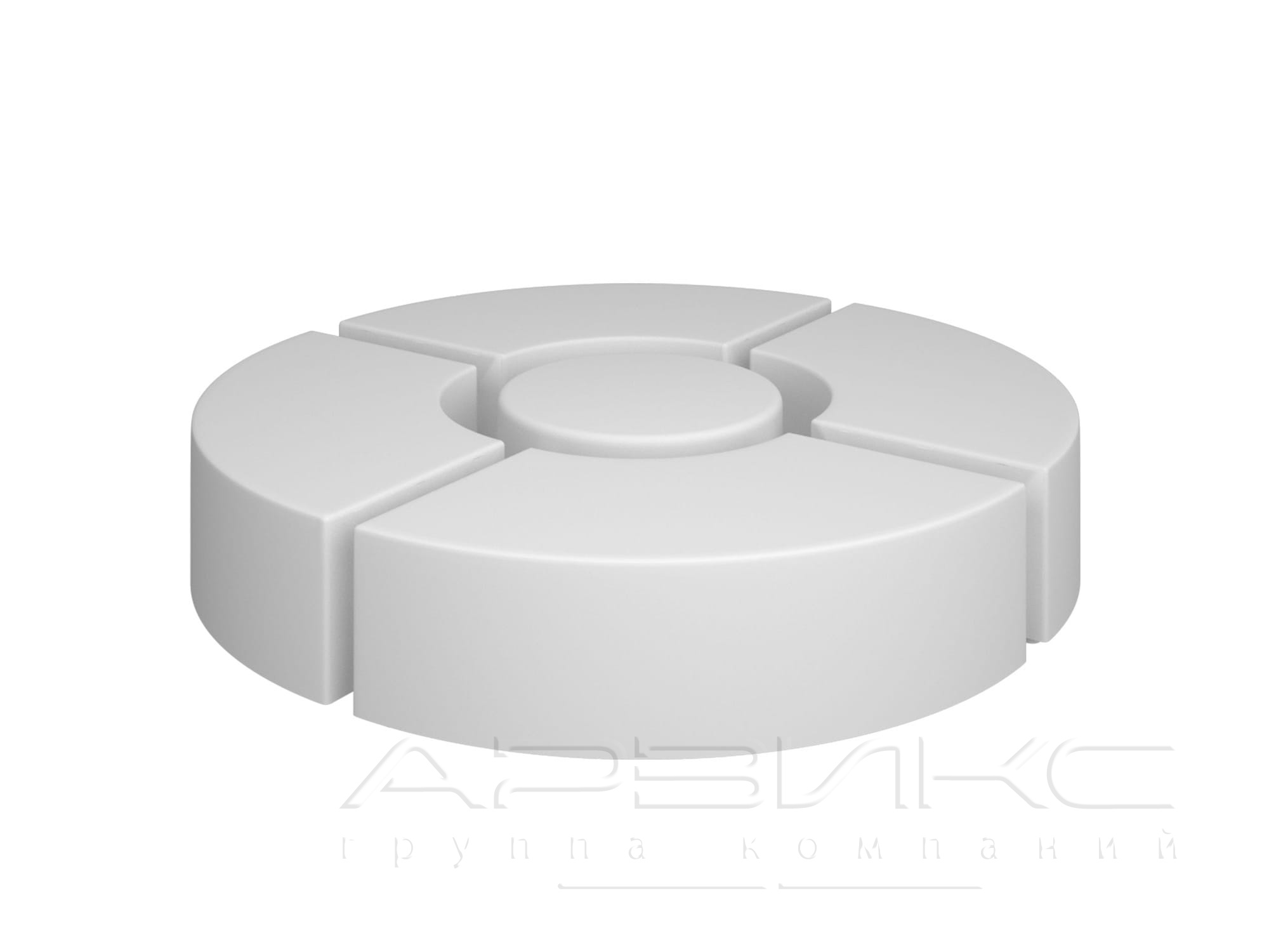 Пуф-трансформер Диаграмма /состоит из 5 частей/4 хромовые опоры на центральной, 1800x450,Винилискожа