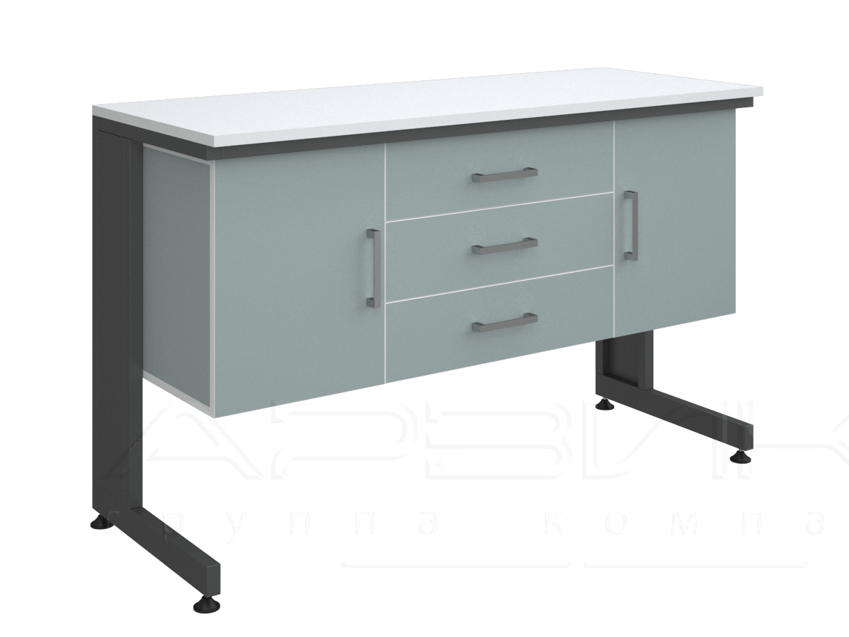стол лабораторный с тумбой ЛАБ4 1500х600х900_1080