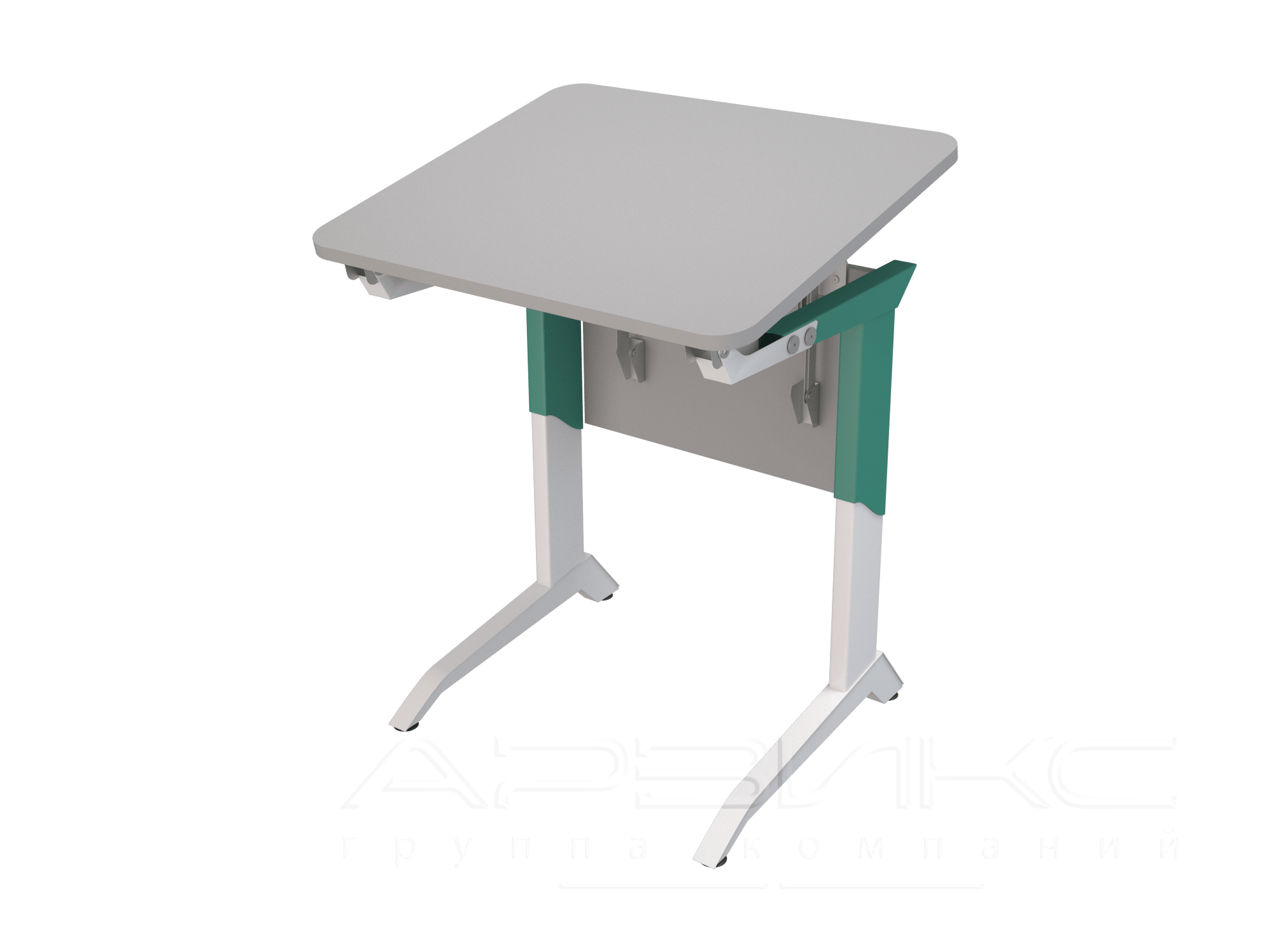 Стол ученический одноместный, 5-7 гр.роста, с регулировкой угла наклона столешницы