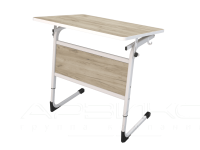 Стол ученический одноместный регулируемый с регулируемым углом наклона 3-5 гр.