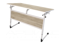 Стол ученический двухместный разборный регулируемый с литой кромкой  Ученичка, 5-7 гр 