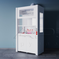 Шкаф вытяжной панорамный ЛК-900_Lab HPL_GranTec