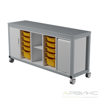 СИСТЕМА ХРАНЕНИЯ ПЯТИСЕКЦИОННАЯ МОБИЛЬНАЯ, 192х53х93,5