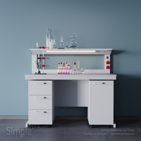 Стол лабораторный с полкой ЛК-900_СМ_5