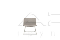 Кресло Grace с низкой спинкой на металлической хромированной опоре