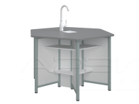СТОЛ ХИМИЧЕСКИЙ ЛАБ 4 НА 6 ЧЕЛОВЕК 1360х1200х750_1080