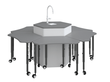 СТОЛ МОЛЕКУЛА 1 ХИМИЧЕСКИЙ НА 6 ЧЕЛОВЕК 1870х1870х922_1080