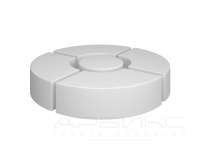 Пуф-трансформер Диаграмма /состоит из 5 частей/4 хромовые опоры на центральной, 1800x450,Винилискожа